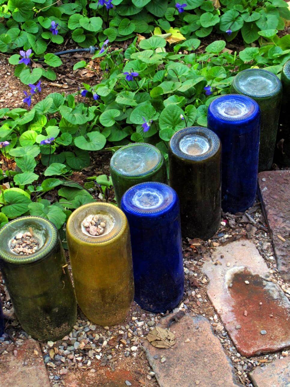  Bord de Bouteille de Vin Coloré à l'envers Créatif 