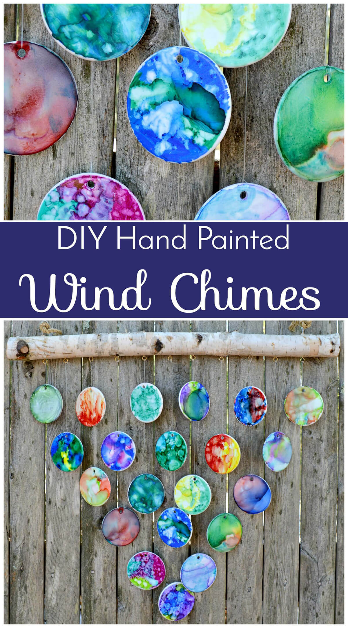 Colorful Clay Disks for Wind Chimes