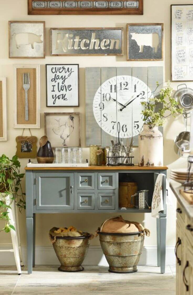 rustic farmhouse kitchen decor ideas