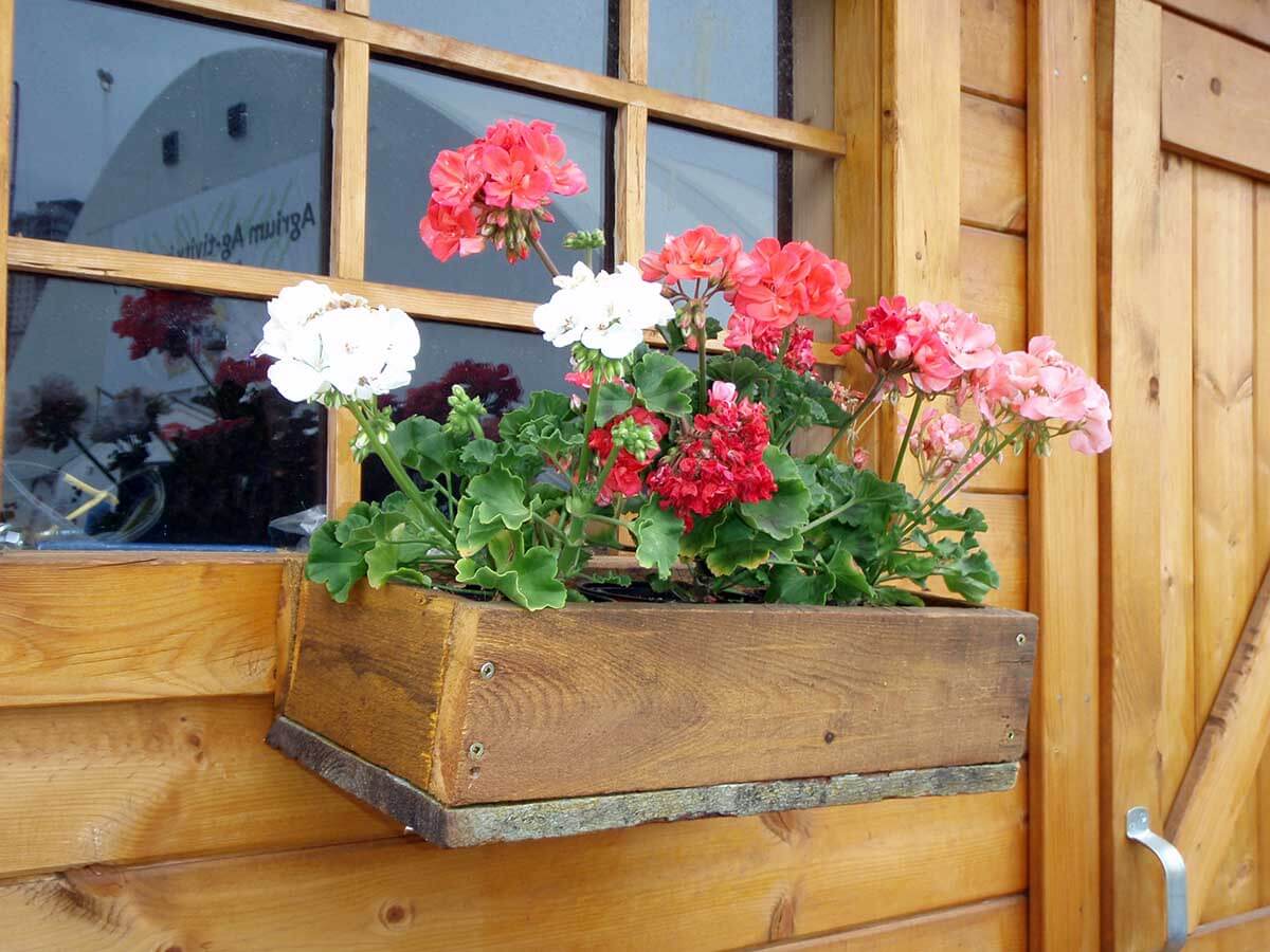 Simple Rustic Wooden Flower Box