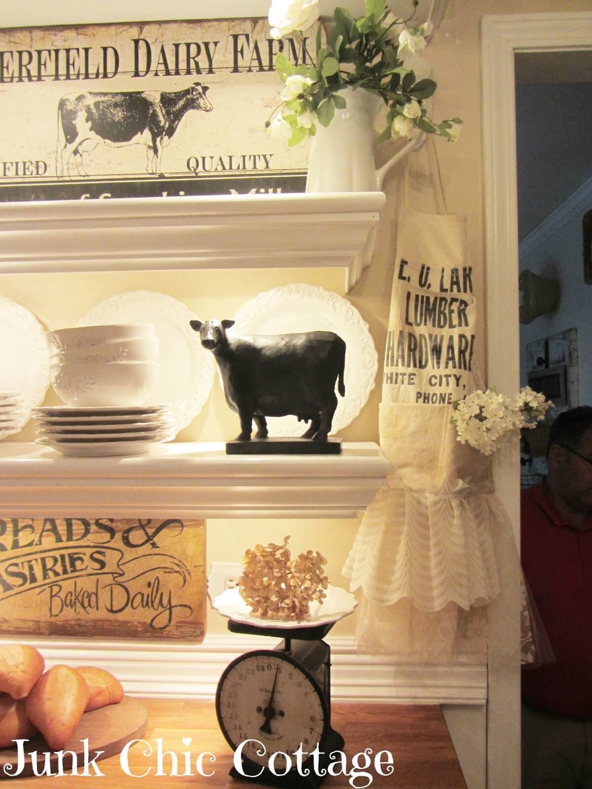 Cute Dairy Themed Corner with an Embellished Apron