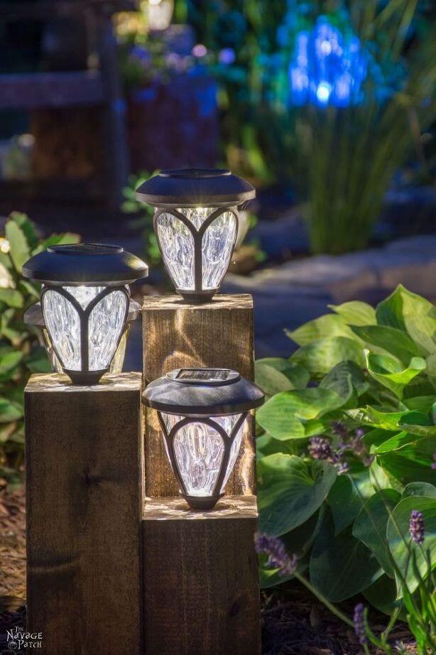 Landscape Lighting Idea with Lanterns