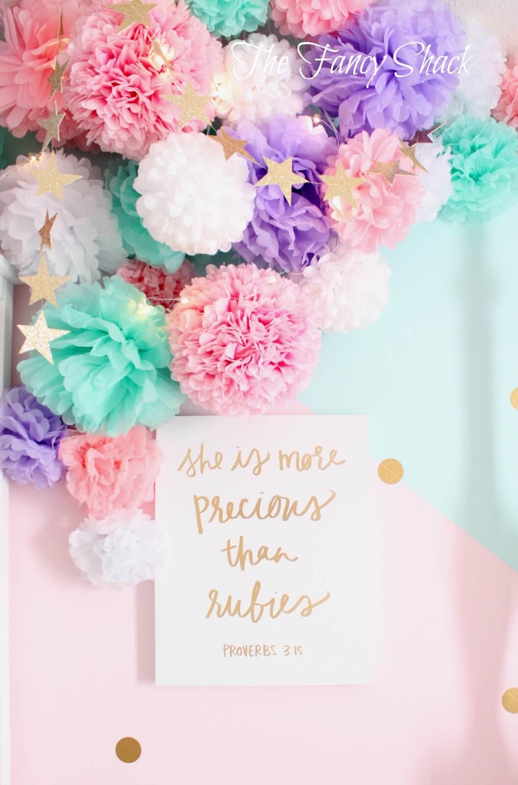 Bountiful Floral Frame with Bible Quote