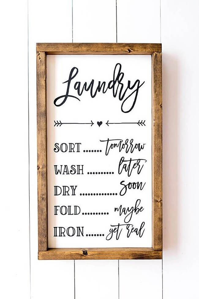 Cheeky Sign for Your Farmhouse Laundry Room