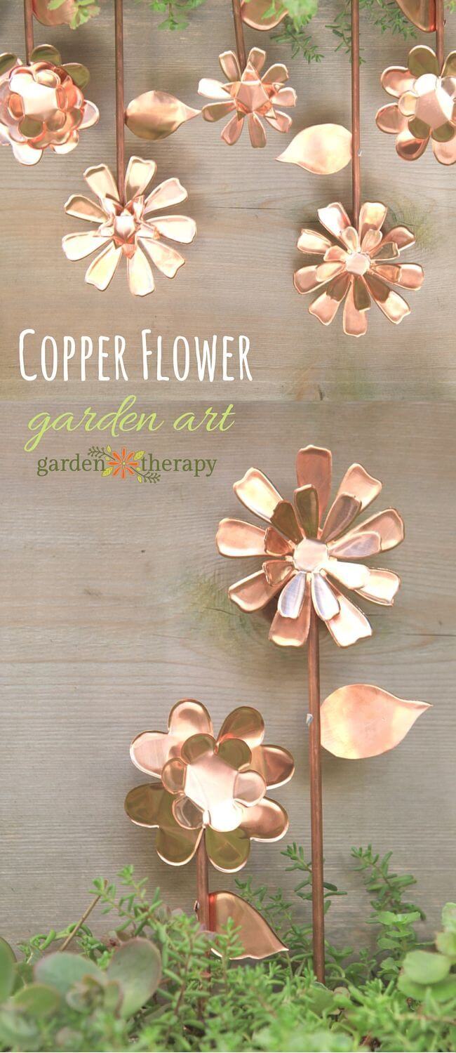 Garden Art DIY Project Idea with Copper