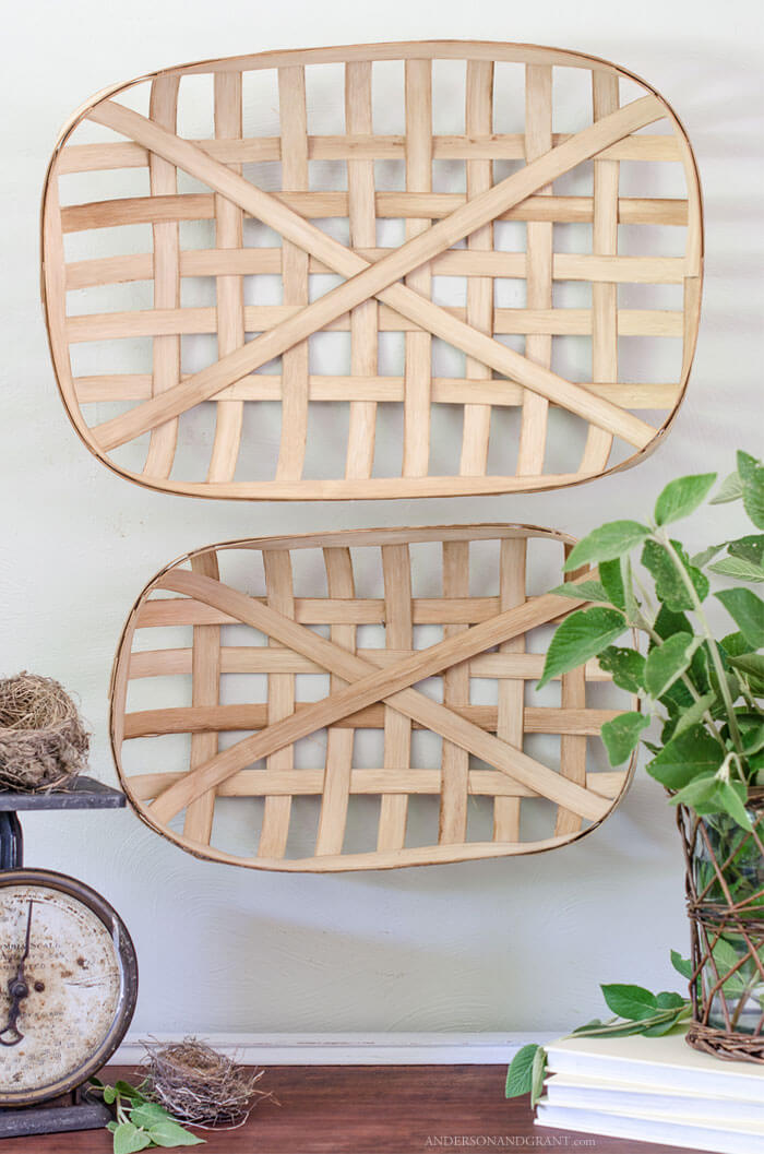 Pretty DIY Basket Hangings for Your Wall