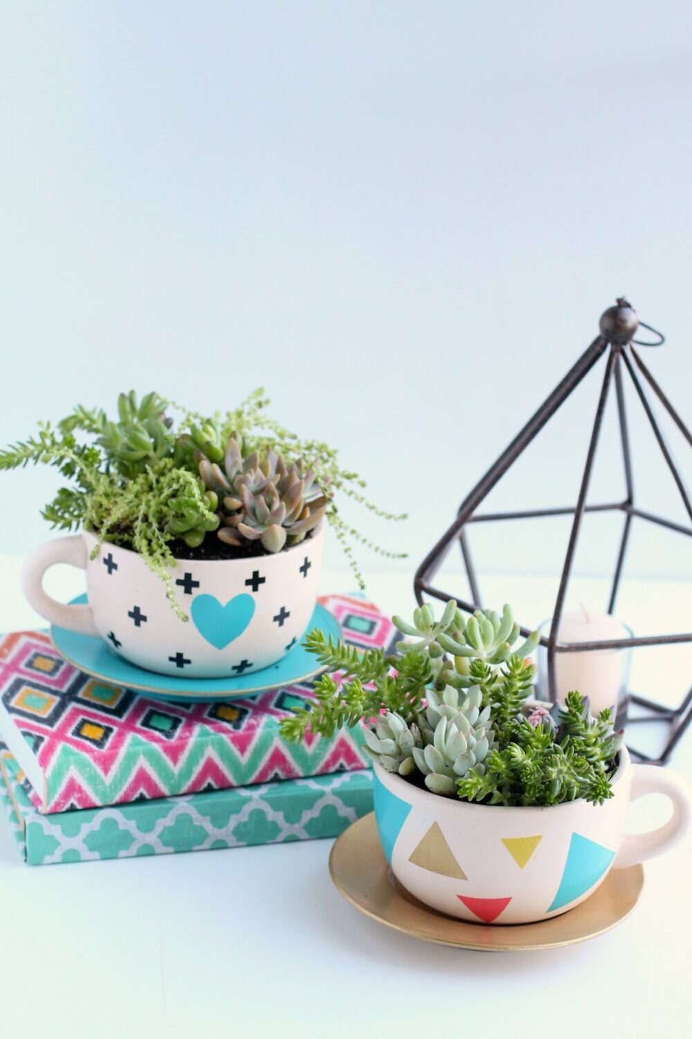 Mismatched Teacups and Tiny Succulents