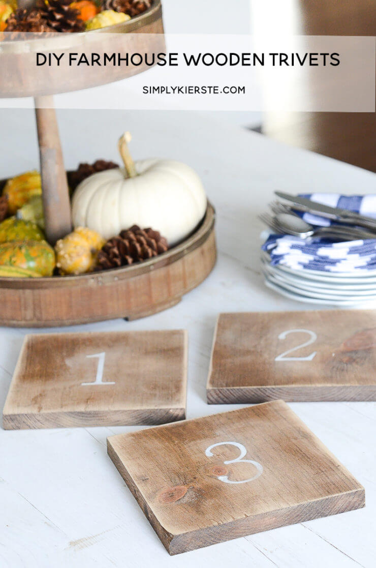 Make Simple Wooden Trivets Yourself
