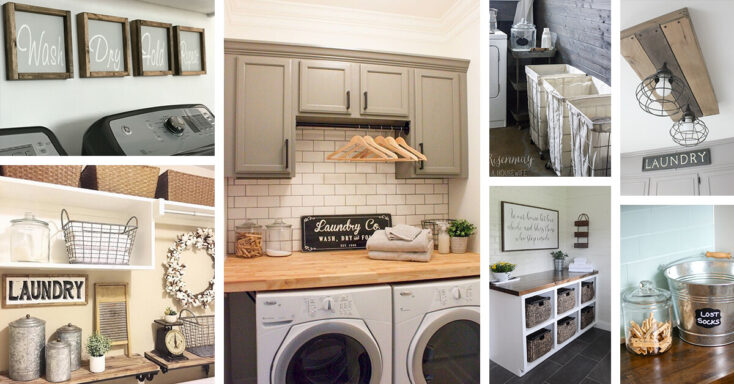 Featured image for 60 Farmhouse Laundry Room Ideas to Organize Your Laundry with Charm