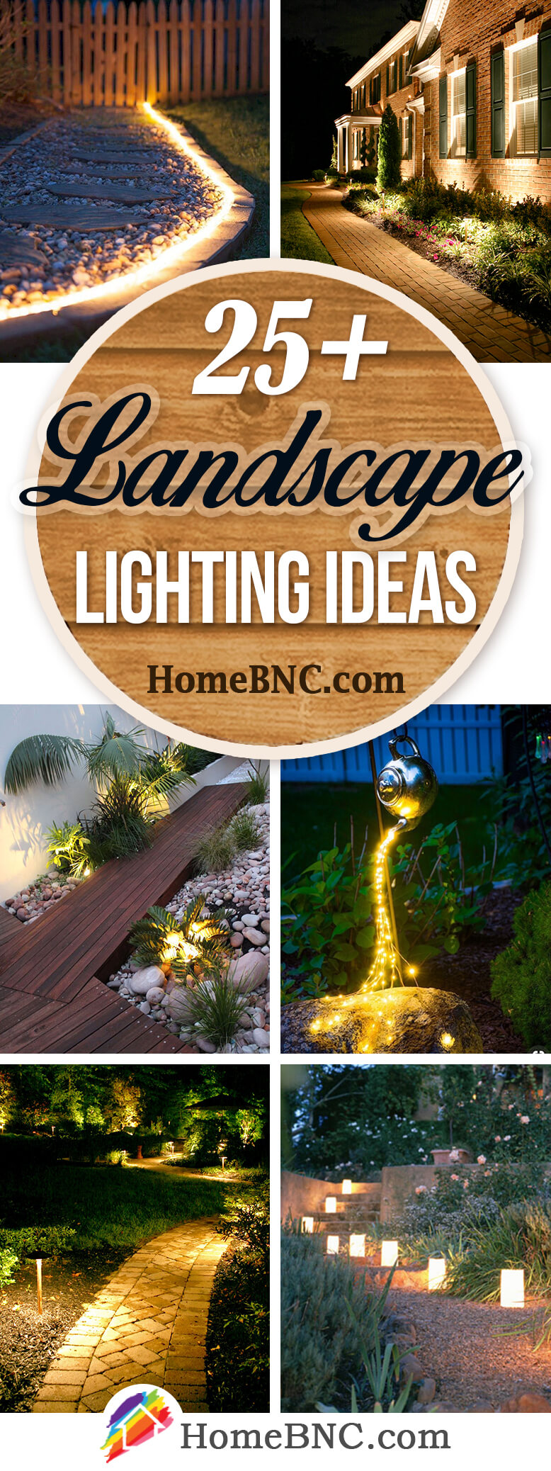 Outdoor landscape lighting designs