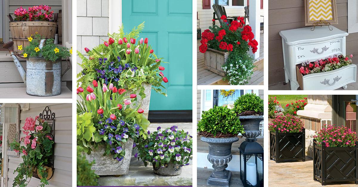 Featured image for “50+ Charming Porch Planter Ideas that will Give Your Exterior a Unique Look”