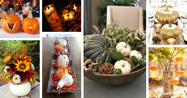 Featured image for 32 Lovely Pumpkin Centerpiece Ideas for Your Holiday Table