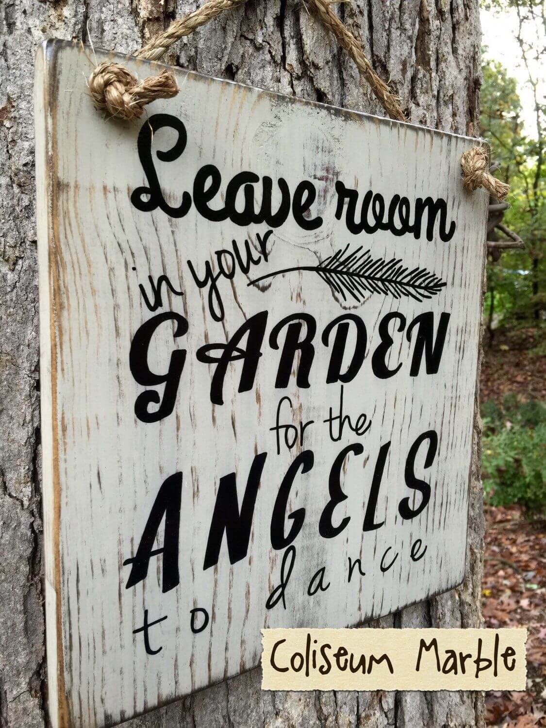 Inspirational Sign with Angelic Grace