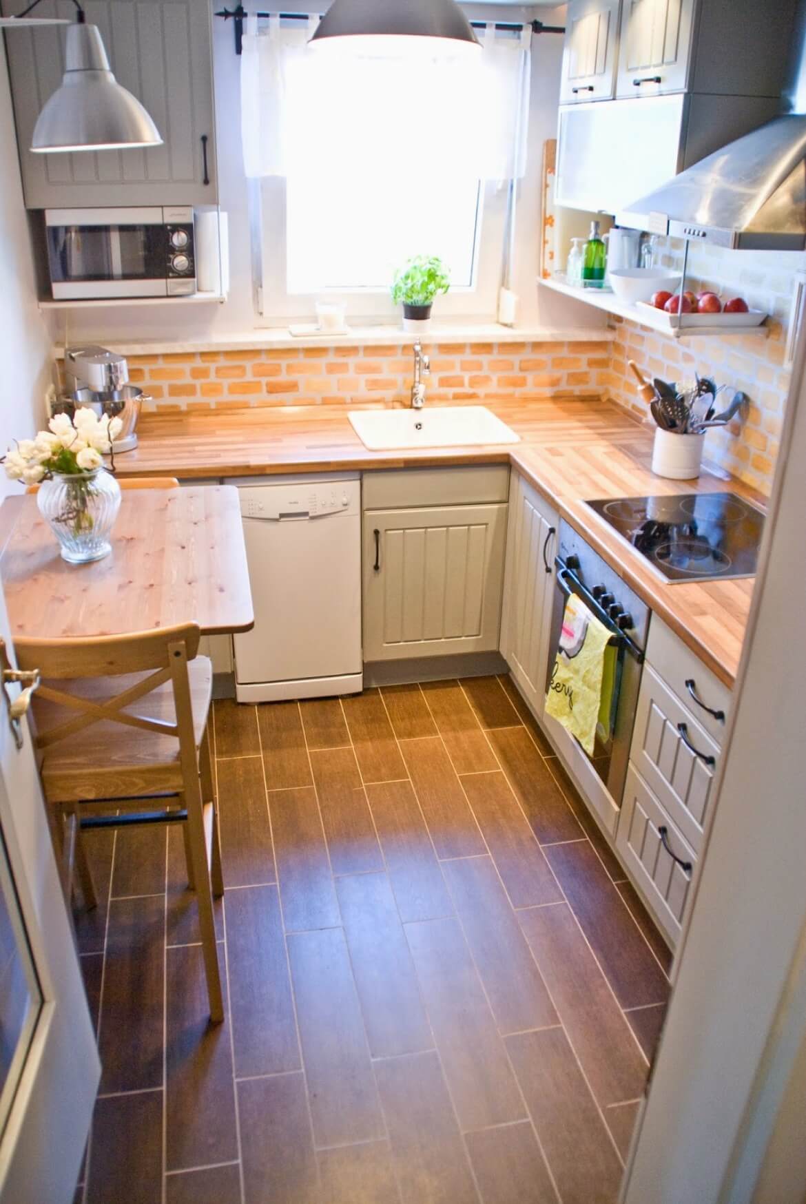 kitchen small decor colors space brick warm panel 2021 homebnc