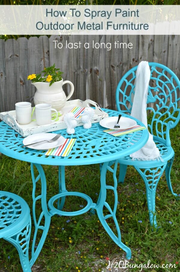 Sky Blue Table for Two