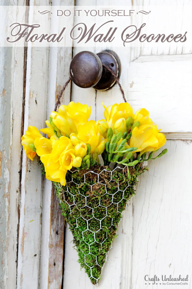 Use Chicken Wire to Make a Sconce