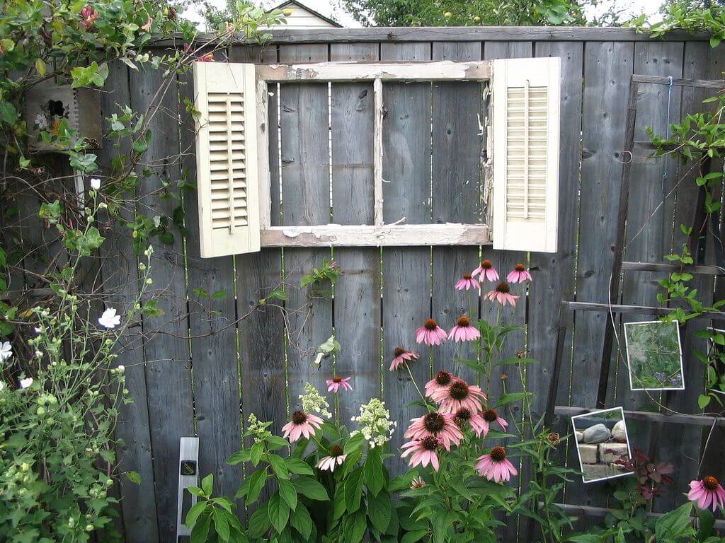 Shuttered Window on the Fence