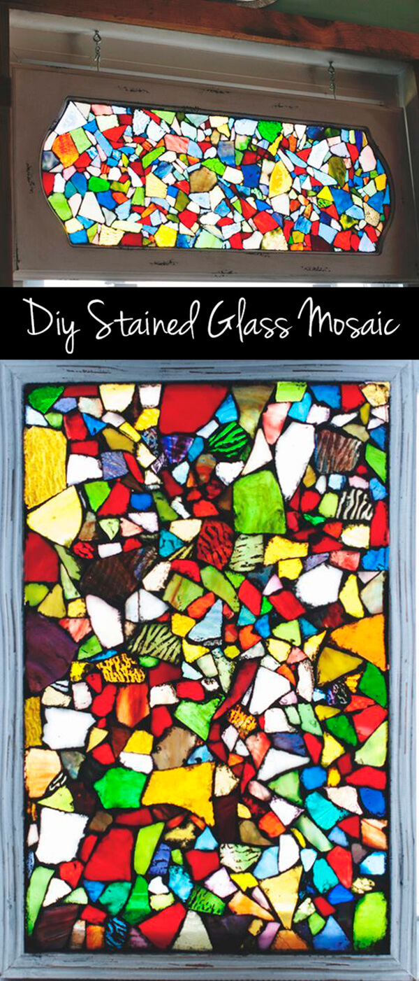 Make Your Own Glittering Stained Glass