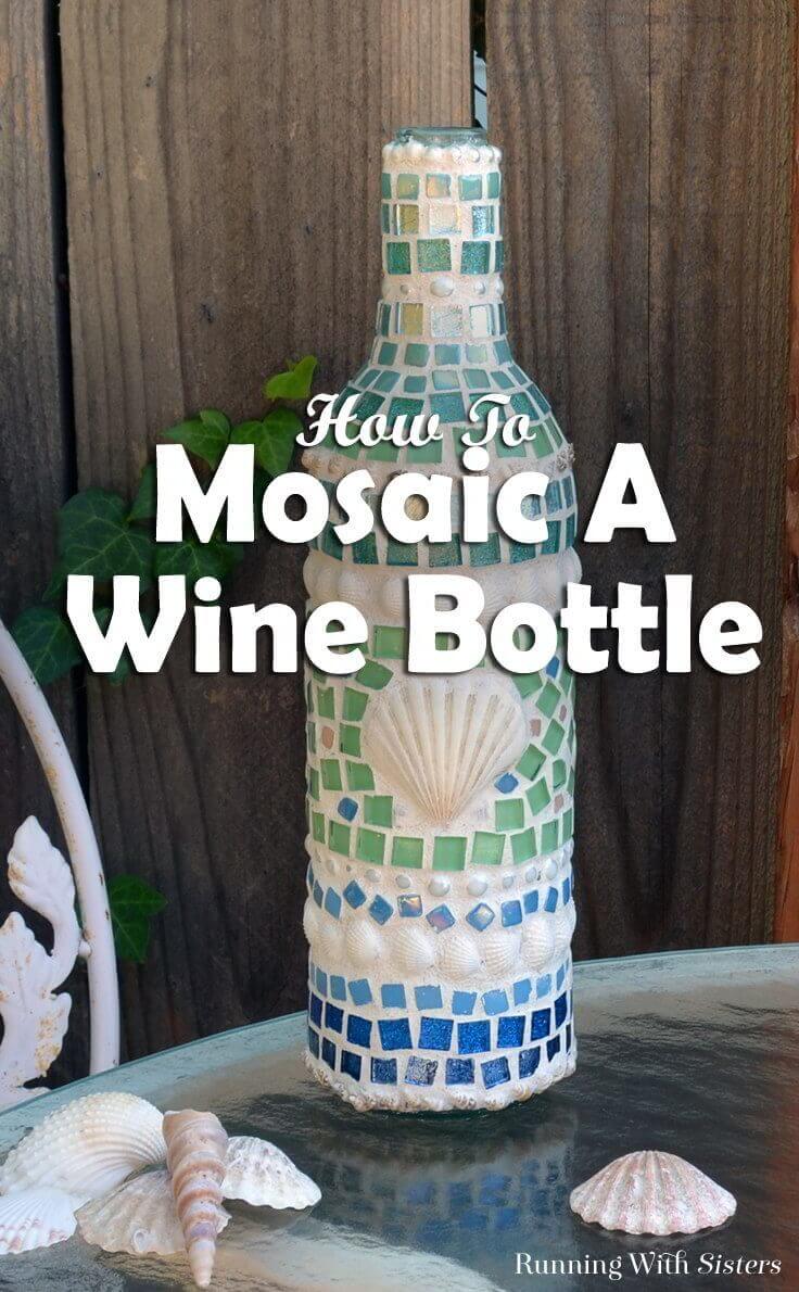 Cover a Wine Bottle with Pretty Glass