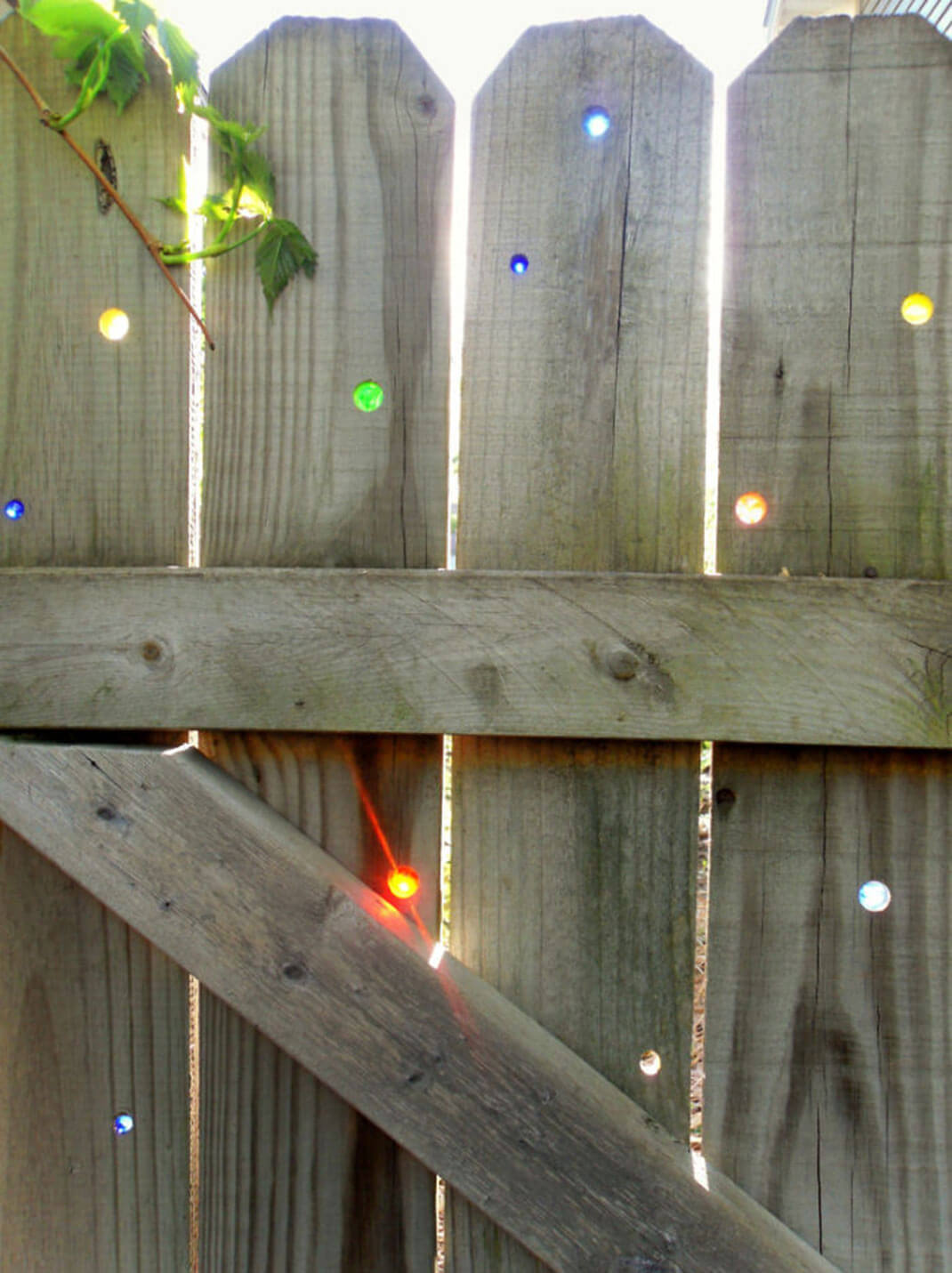 Fill in Fence Holes with Glass Gems
