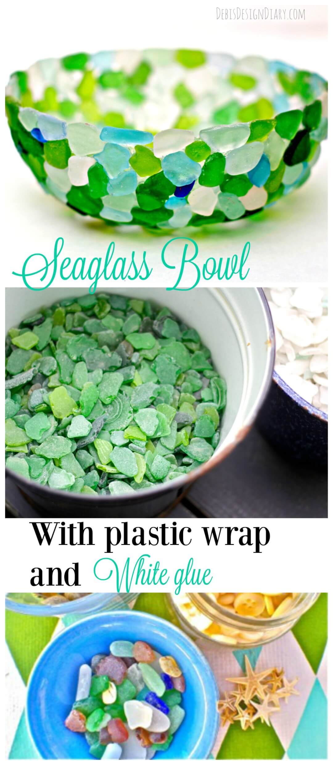 Create a Bowl Using Seaglass