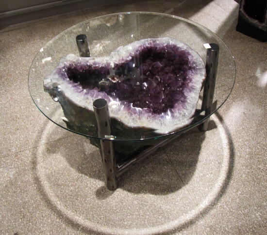 Geode in a Glass Bowl