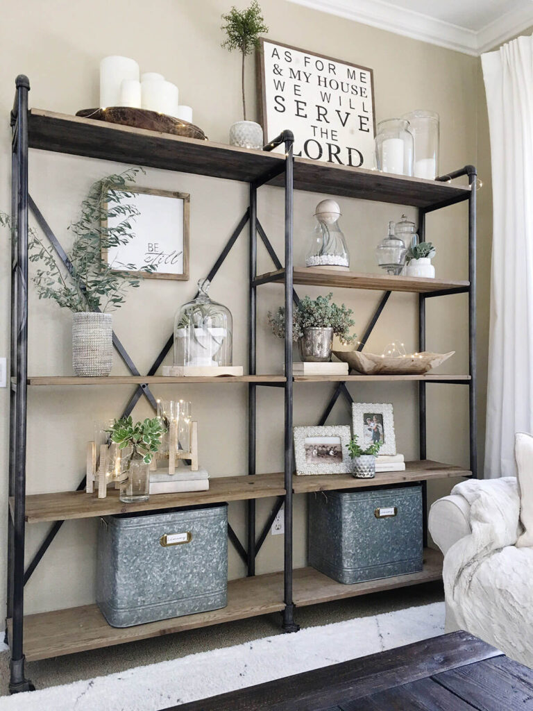 26 Best Farmhouse Shelf Decor Ideas And Designs For 2024   12 Farmhouse Shelf Decor Ideas Homebnc 768x1024 