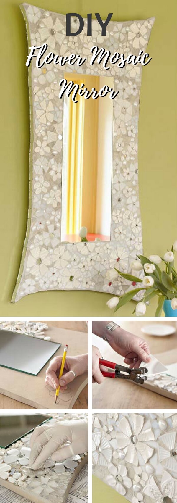 Create an Intricate Flower Mosaic Mirror