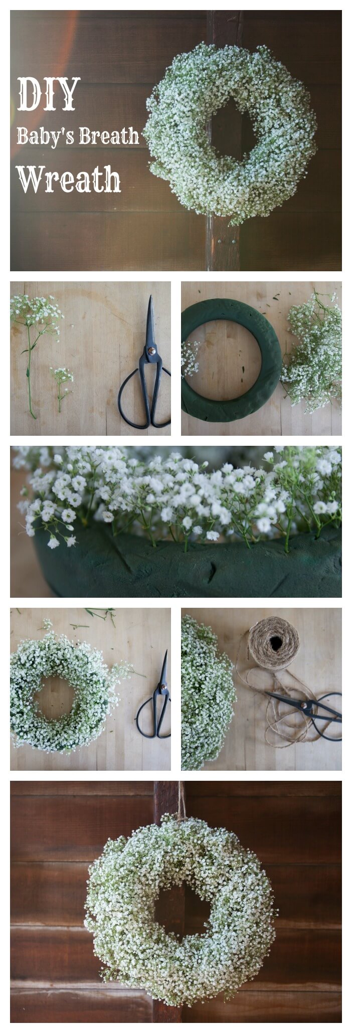 DIY Delicate Baby’s Breath Wreath