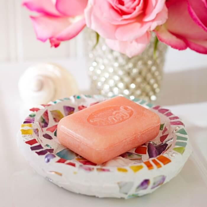 Little Mosaic Soap Dish with Bright Colors