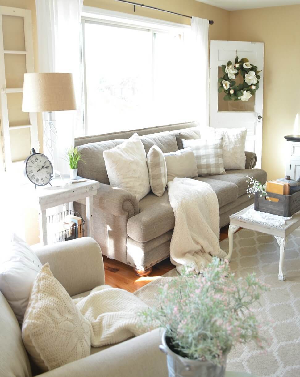 Cozy Farmhouse Style Living Space