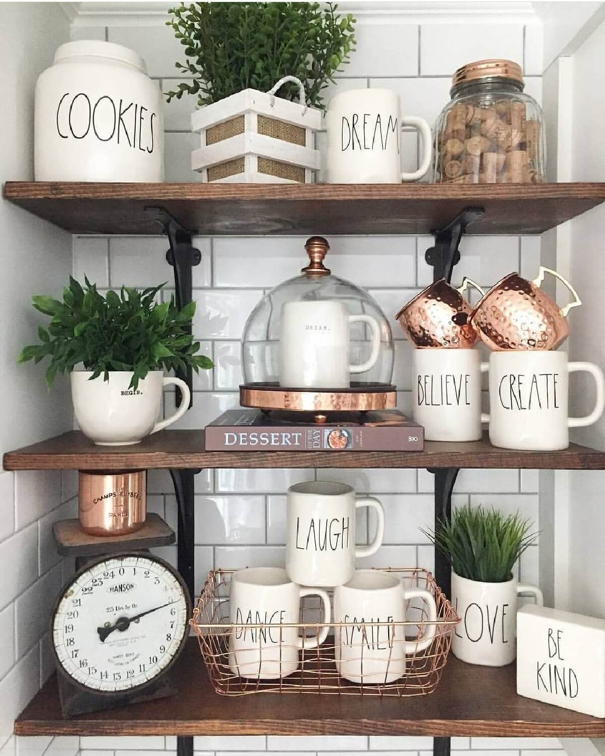 20 Farmhouse Shelf Decor Ideas Homebnc 