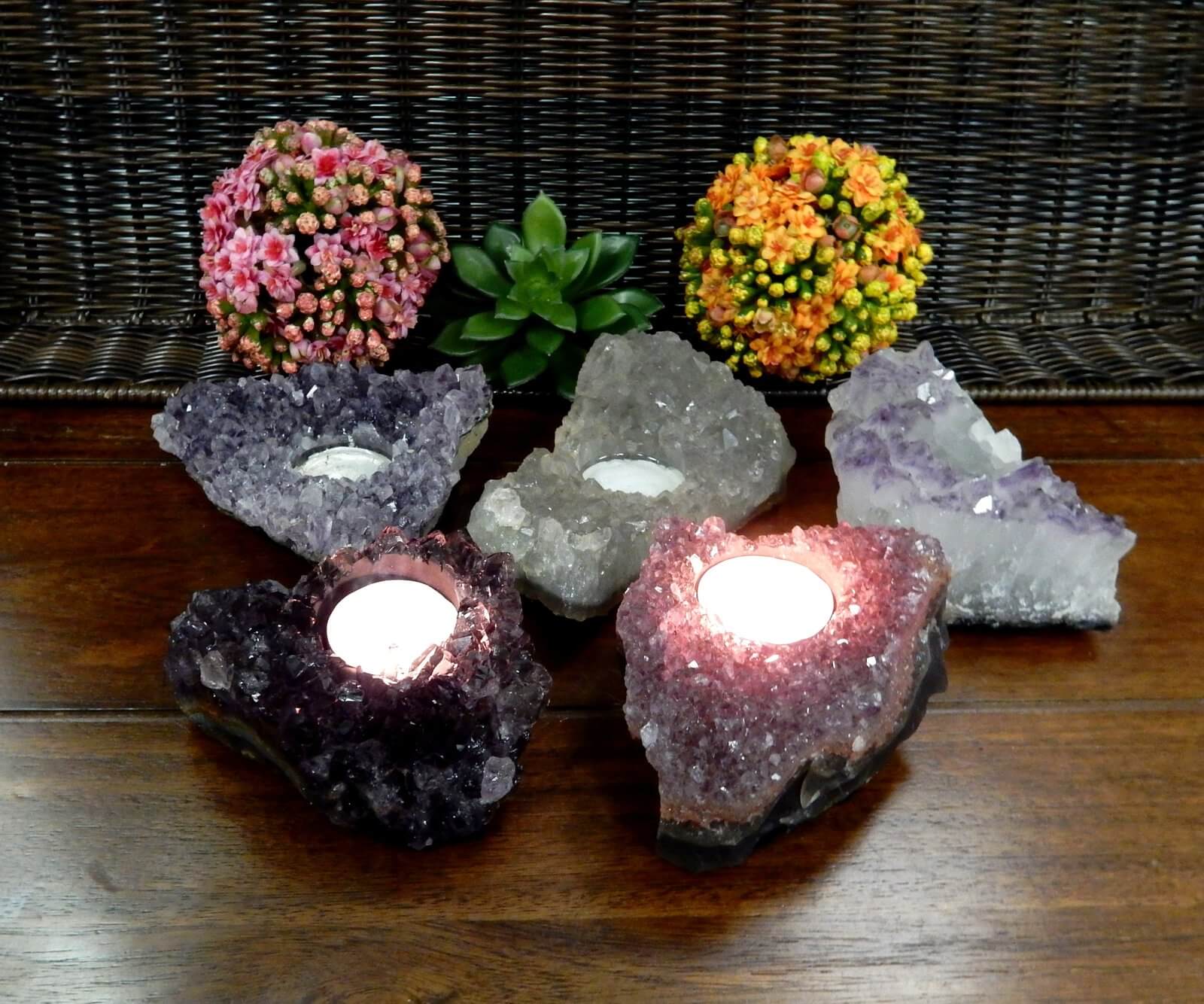 Grouped Flowers and Geodes Flickering