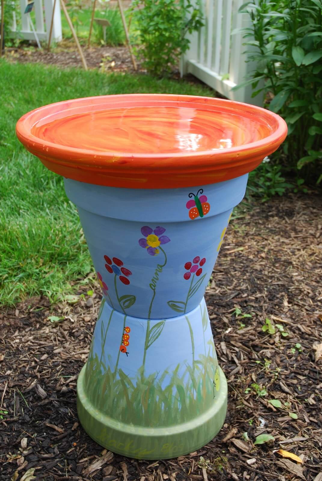 cheap bird bath ideas