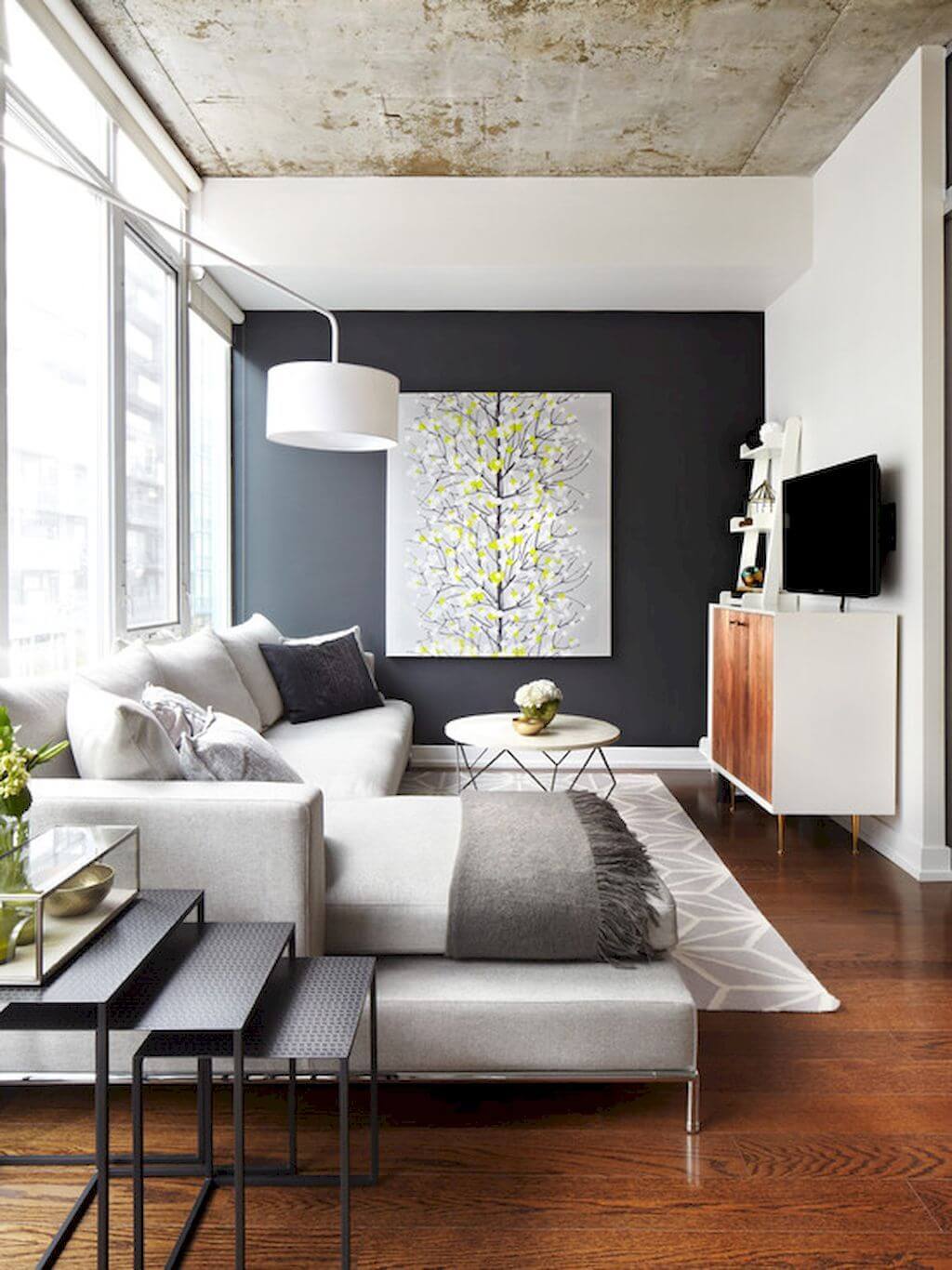 Contemporary Room with Wall Art