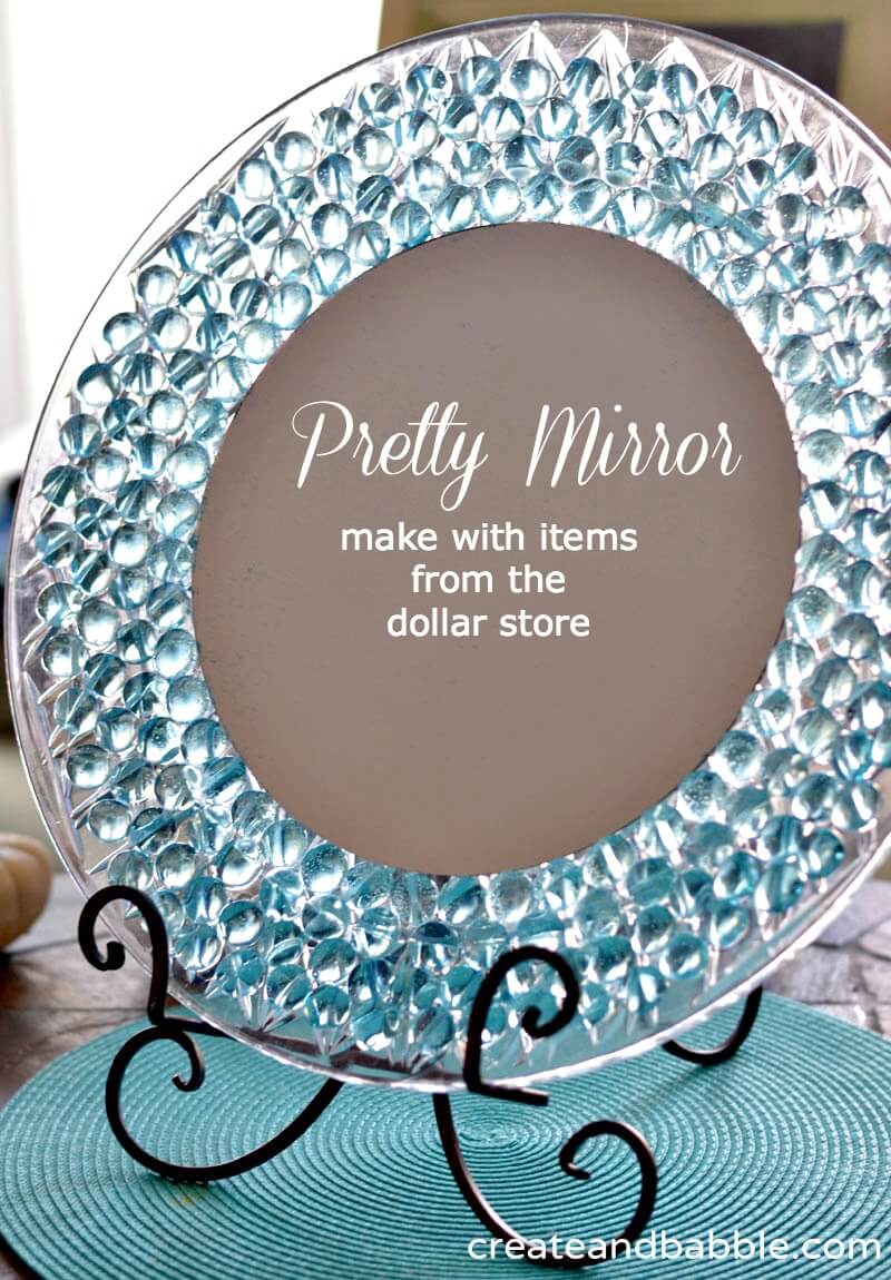 Inexpensive Mirror with Glass Gems