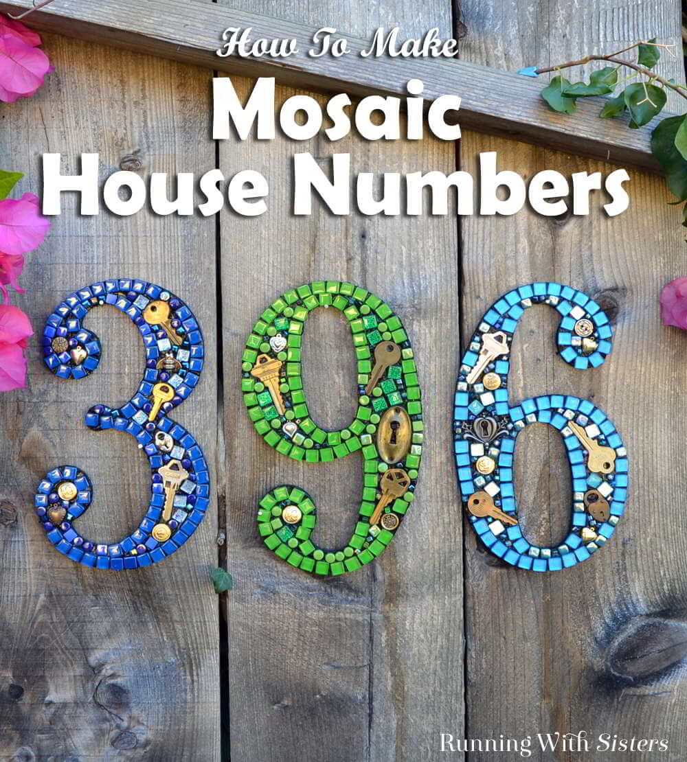 Creative House Numbers with Keys and Locks