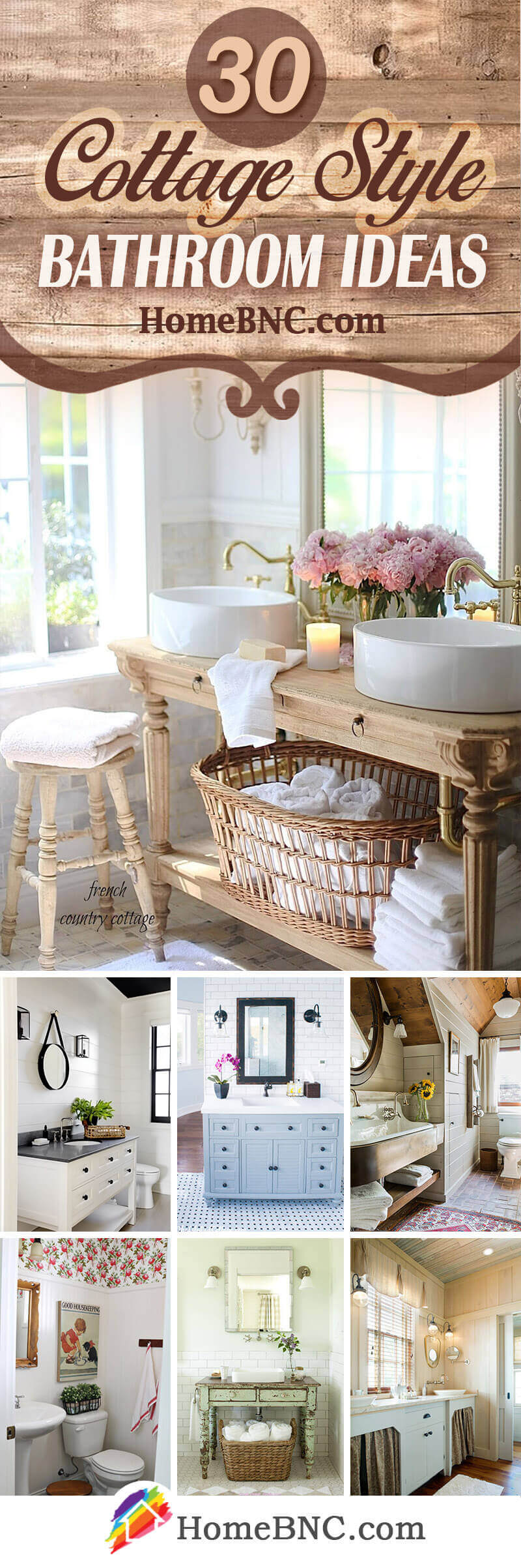 30 Best Cottage Style Bathroom Ideas And Designs For 2021