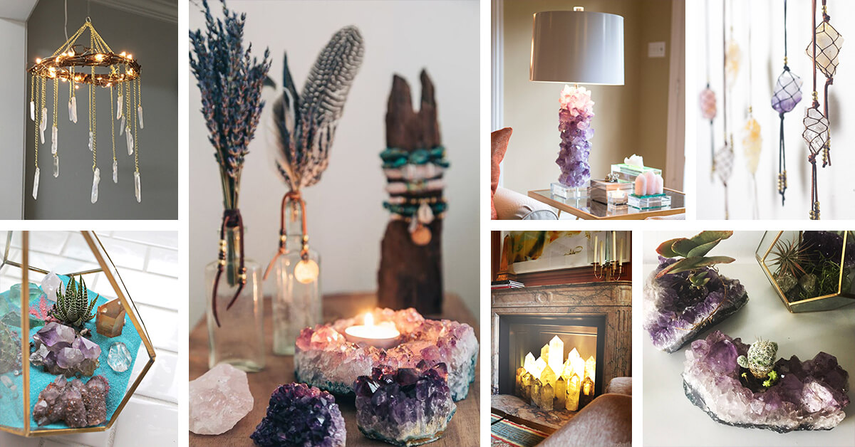 How To Decorate Natural Crystals And Gemstones Around Your Home