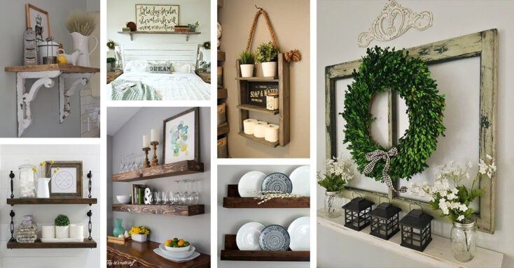 Featured image for 26 Farmhouse Shelf Decor Ideas that are both Functional and Gorgeous