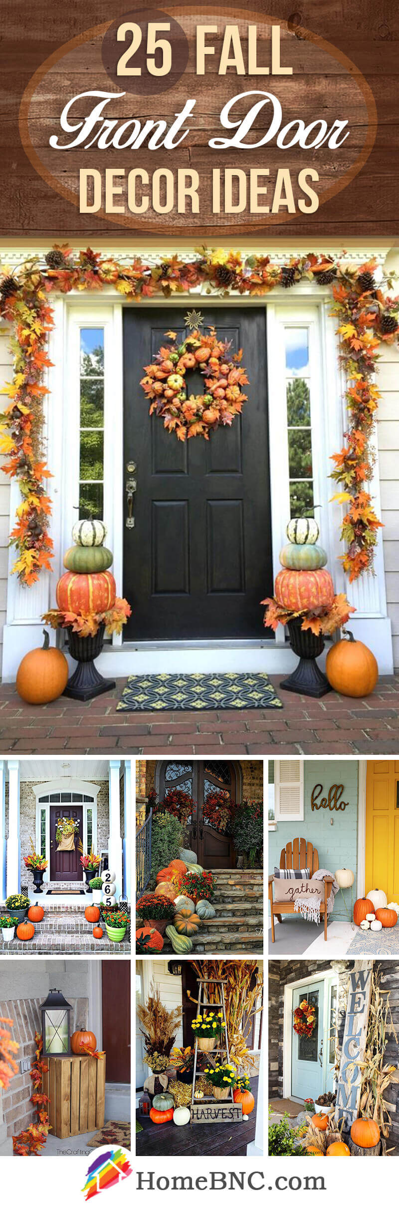 fall decoration front door