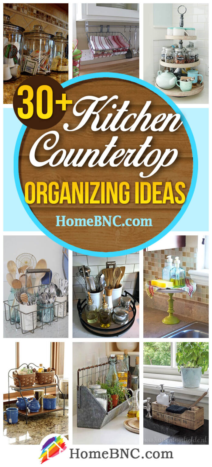 Kitchen Counter Top Organizing Ideas Pinterest Share Homebnc 698x1536 