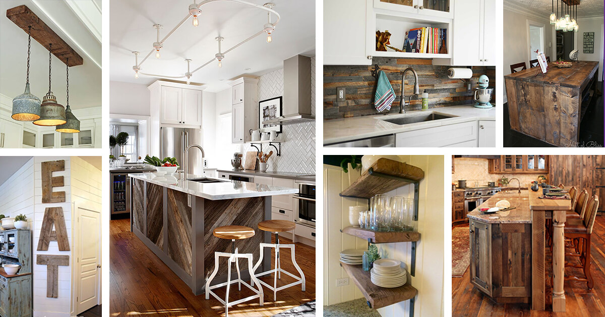 32 Best Ideas To Add Reclaimed Wood To Your Kitchen In 2021