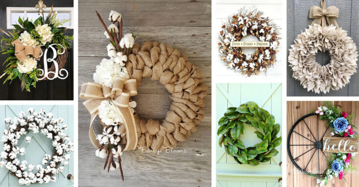 Featured image for 50+ Natural Rustic Farmhouse Wreath Ideas to Welcome Guests with Style