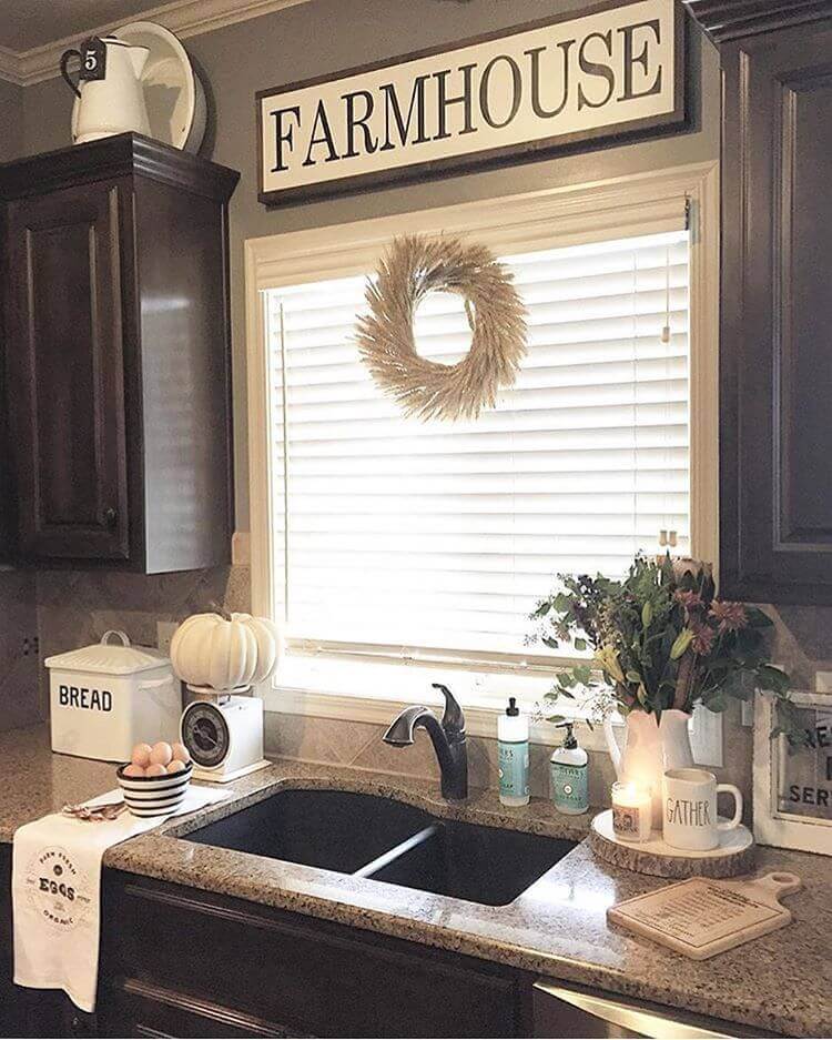 Simple Upper Case Farmhouse Sign