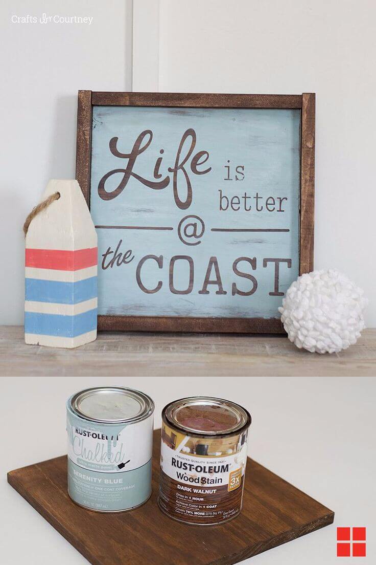 “Life is Better at the Coast” Sign