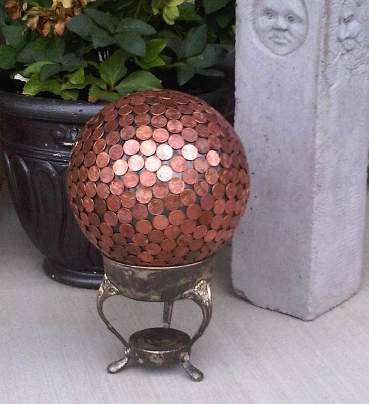 Cover a Metal Ball with Pennies
