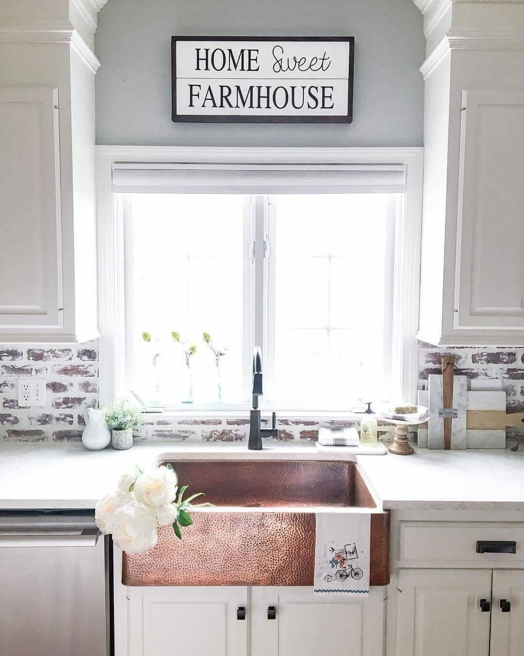 Hammered Copper Sink with Unique Texture