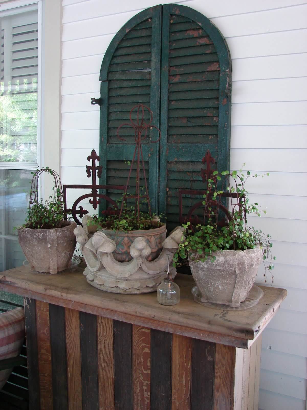 38 Best Old Shutter Outdoor Decor Ideas and Designs for 2020