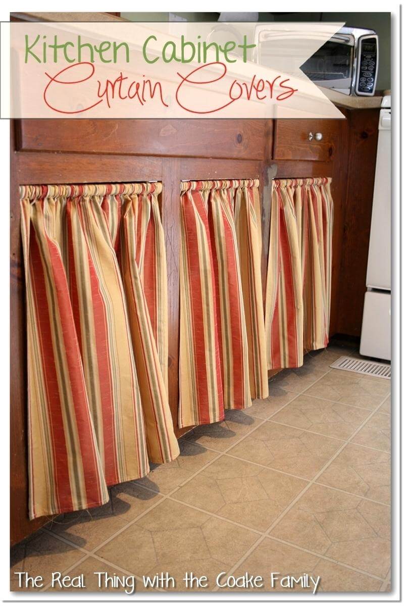 24 Best Kitchen Cabinet Curtain Ideas And Designs For 2020